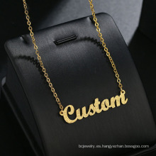 Collar de acero inoxidable shangjie oem joyas collar de oro personalizado collar de nombre personalizado